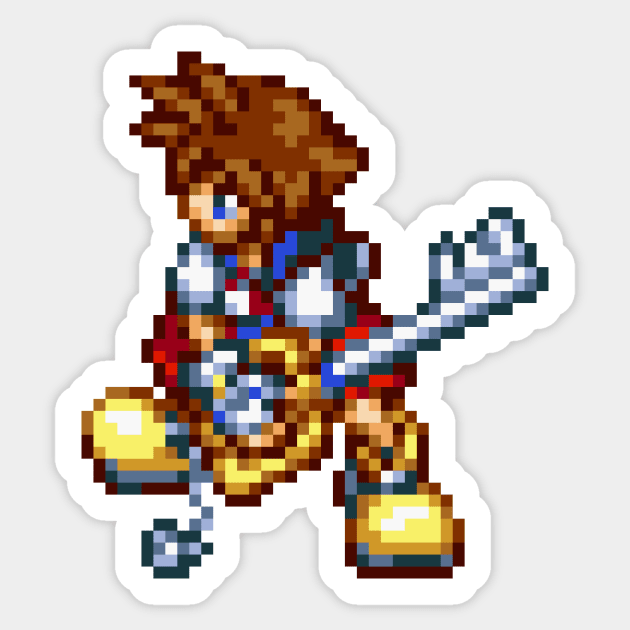 Fighting Sora Sprite Sticker by SpriteGuy95